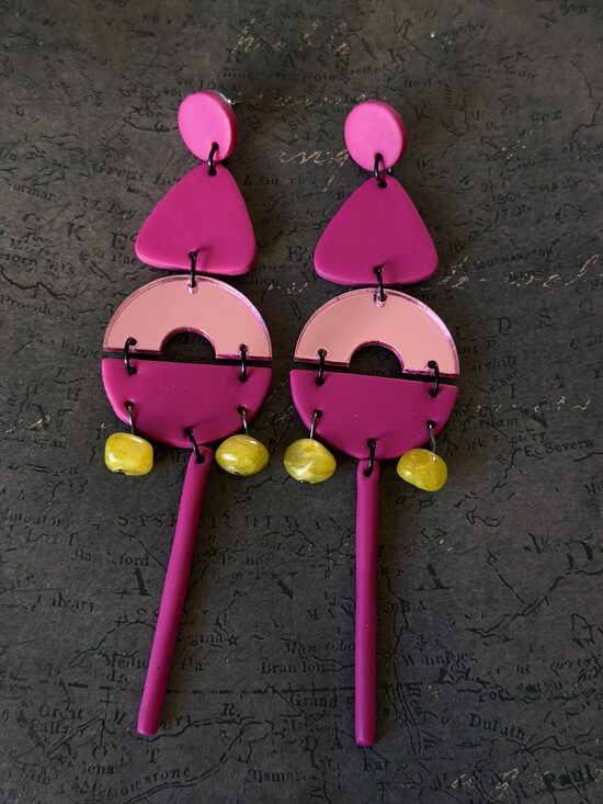 XL auskari - Fuksijas