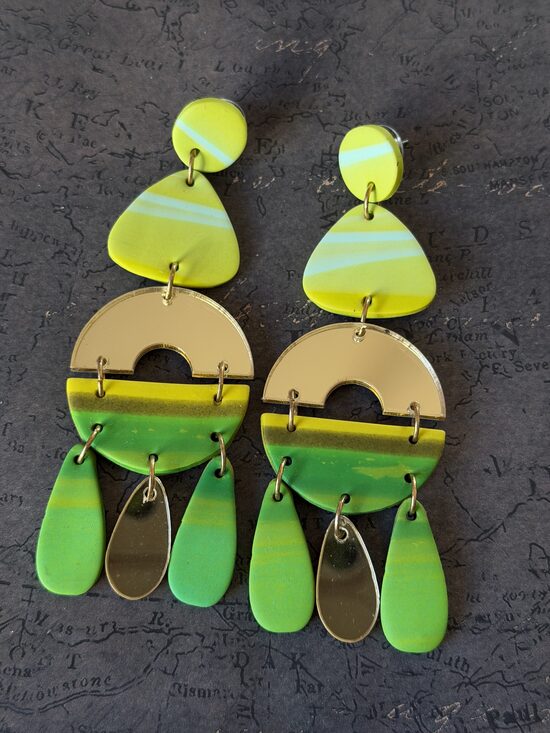 XL auskari - Gaiši zaļi