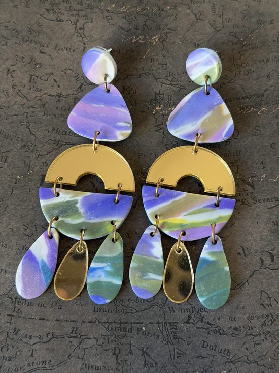 XL auskari - Akvareļu