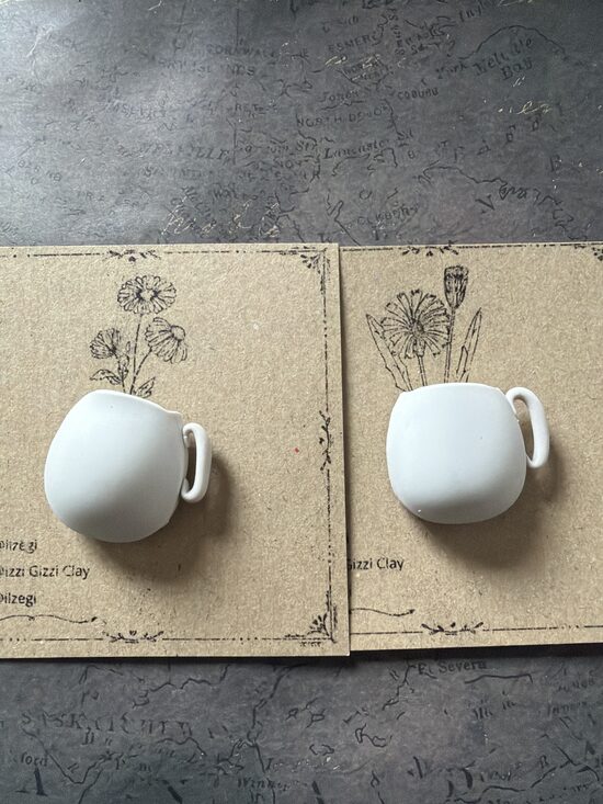 Vāzīte- magnēts, gaiši pelēks